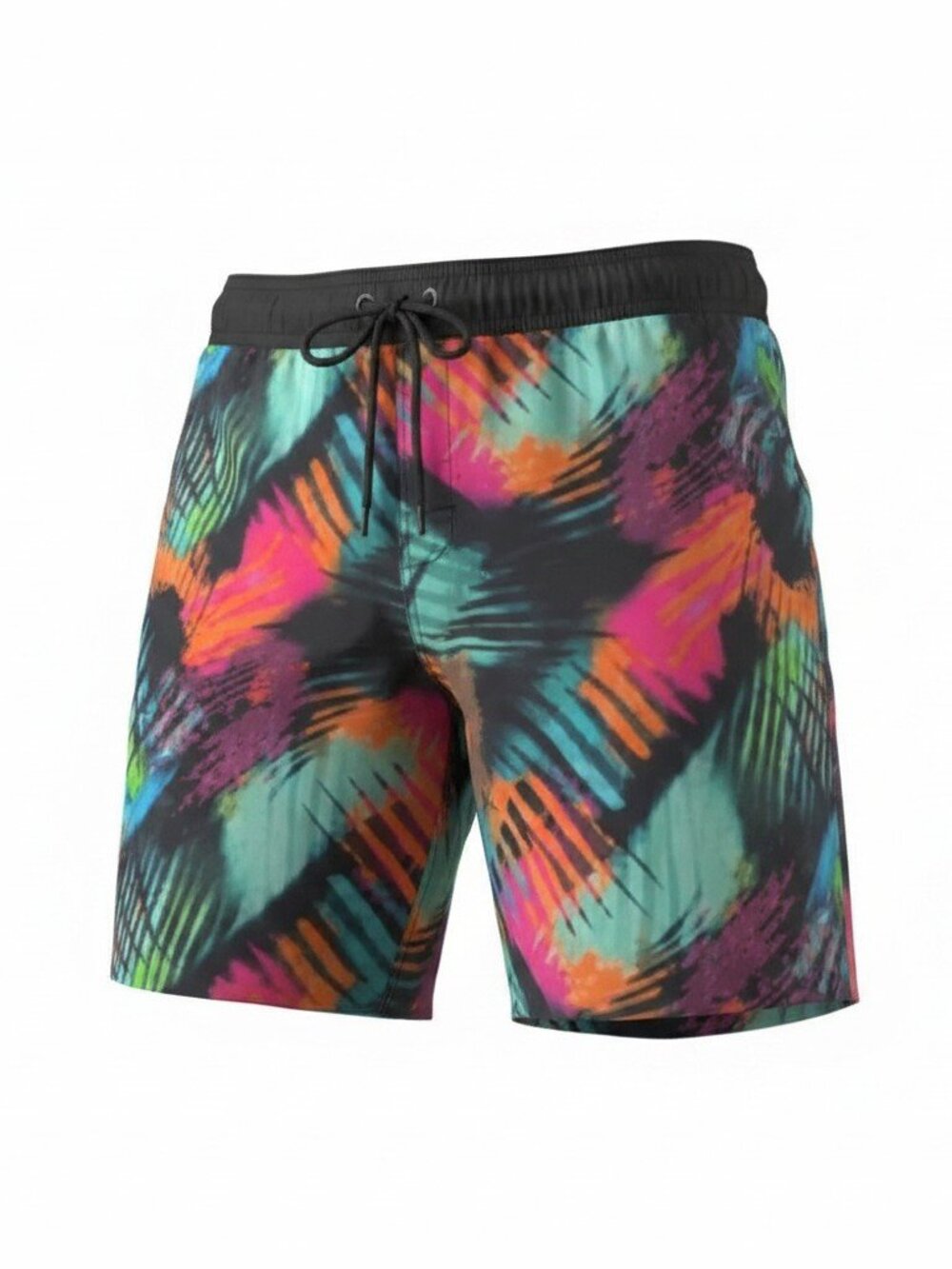 Hot Coals Mens Pull-On Swim Trunks Quick Dry UPF50+ S NWT